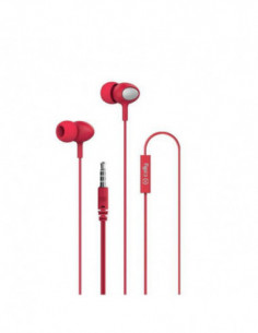 Auriculares C/MICRO UP500 Rojo