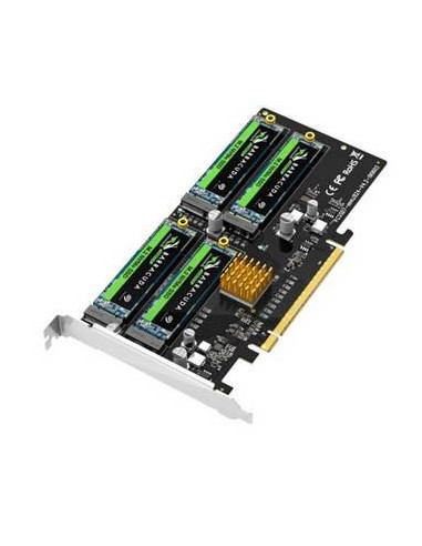 Controlador Pcie X16>4xm.2 Nvme 2280,...