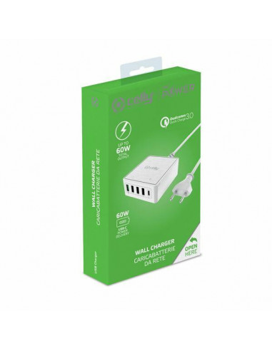 Carregador Celly 5 Portas USB -... Carregador Celly 5 Portas USB -...