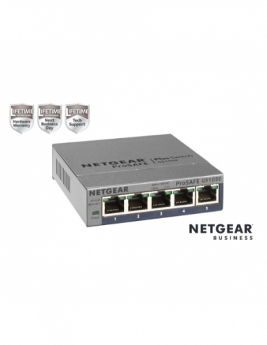 NETGEAR Plus GS105Ev2 - Interruptor -...