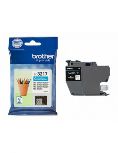 Tinteiro Brother LC-3217C: Azul, para...