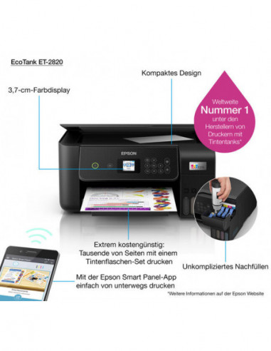 Impressora Epson EcoTank ET-2820 Jato... Impressora Epson EcoTank ET-2820 Jato...