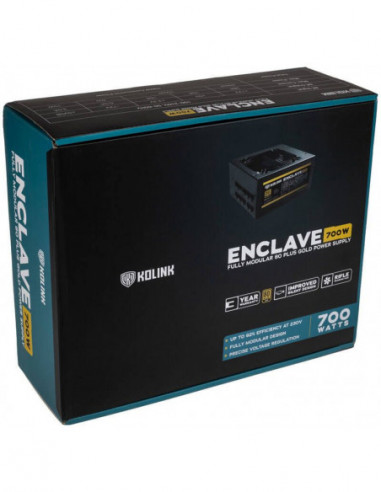 Fonte Kolink Enclave 700W 80+ Gold... Fonte Kolink Enclave 700W 80+ Gold...