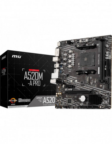 Motherboard MSI A520M-A PRO AM4,...