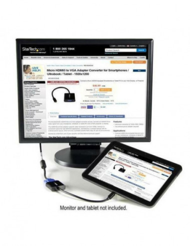 StarTech.com Micro HDMI® to VGA...