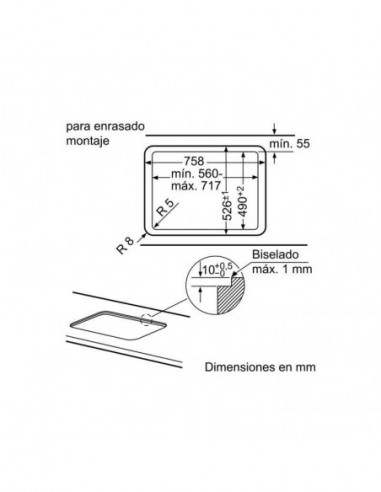 Placa de Encastrar a Gás Siemens... Placa de Encastrar a Gás Siemens...