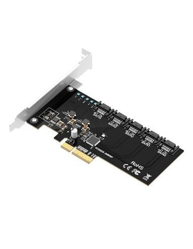 Controlador Pcie X4 P/5x Sata, C/ Raid