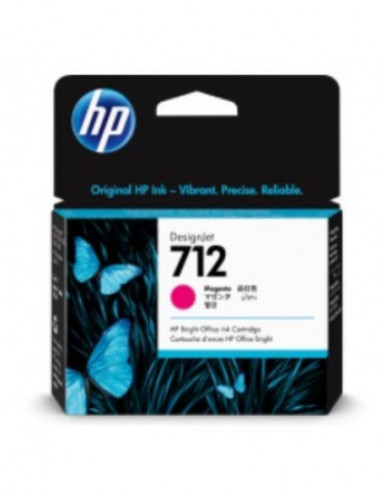 HP 712 29-ml Magenta DesignJet Ink...