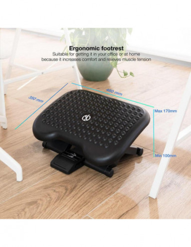 Reposapés Ajustável Tooq Confort -...