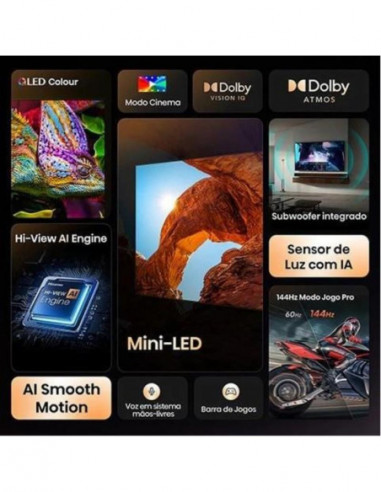 Hisense Mini-Led Tv 50" 4k Hdr10+...