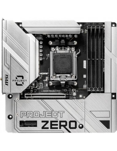 Placa-mãe MSI B650M Project Zero AMD AM5 Placa-mãe MSI B650M Project Zero AMD AM5