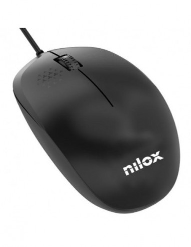 Ratón Nilox Usb Con Cable Negro