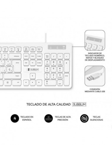 Teclado SUBBLIM Business Slim:...