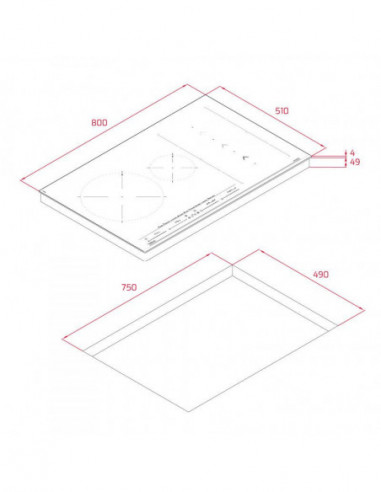 Teka - Placa Izs 86630 Mst Bk 112500030