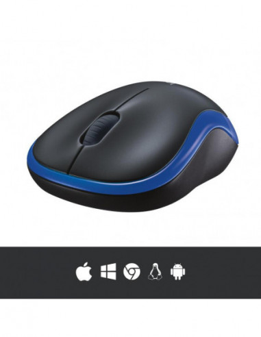 Ratón Inalámbrico Logitech M185 Azul...