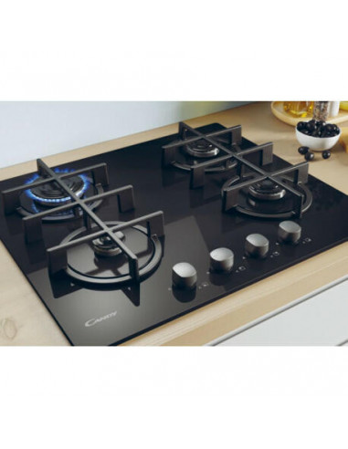 CANDY - Placa a Gás em Vidro CVG 6 B