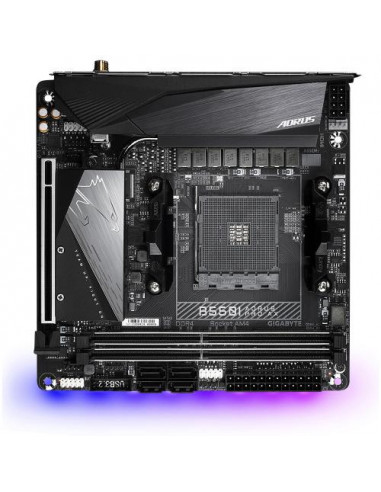 Placa-Mãe Gigabyte B550I AORUS PRO AX Placa-Mãe Gigabyte B550I AORUS PRO AX