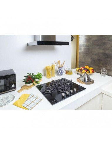 Candy - Placa a Gás Em Vidro Cvg 6 Dpb Candy - Placa a Gás Em Vidro Cvg 6 Dpb