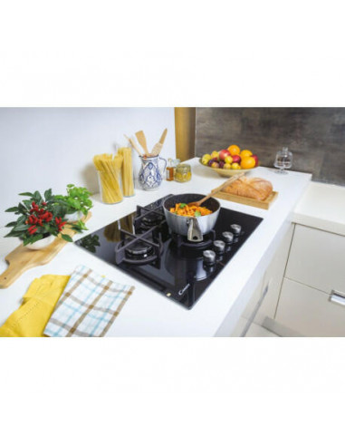 Candy - Placa a Gás Em Vidro Cvg 6 Dpb Candy - Placa a Gás Em Vidro Cvg 6 Dpb