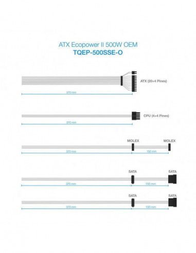 Fonte de Alimentação Tooq Ecopower II... Fonte de Alimentação Tooq Ecopower II...