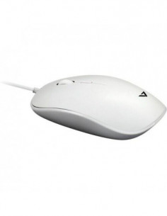 Rato Óptico V7 MU200GS-WHT,...
