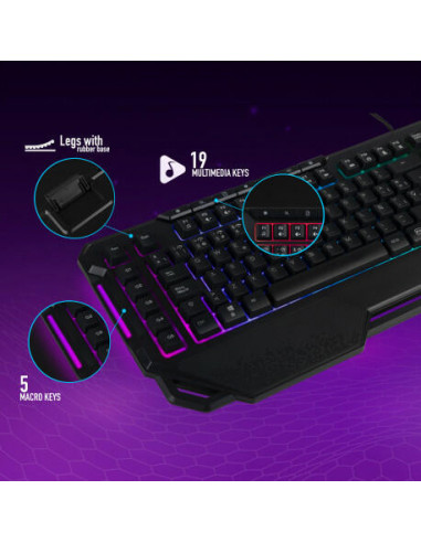 Ngs - Teclado Gaming Gkx-450 Ngs - Teclado Gaming Gkx-450