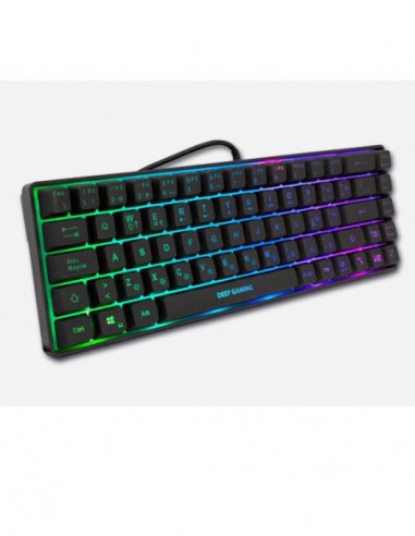 Teclado Coolbox TM065 Mini RGB, Espanhol Teclado Coolbox TM065 Mini RGB, Espanhol
