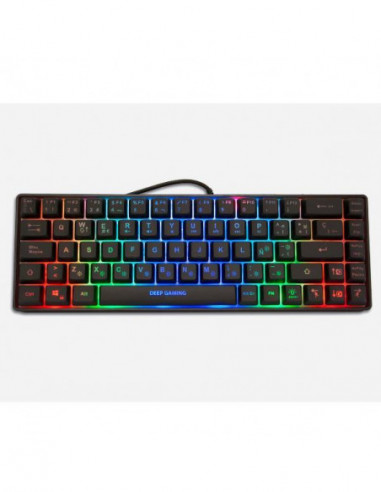 Teclado Coolbox TM065 Mini RGB, Espanhol Teclado Coolbox TM065 Mini RGB, Espanhol