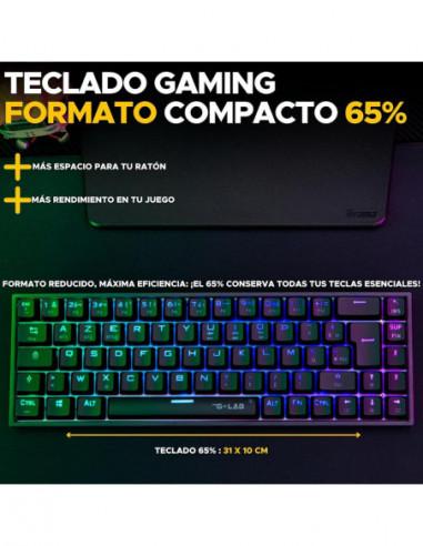 Teclado The G-lab Keyz Titanium... Teclado The G-lab Keyz Titanium...