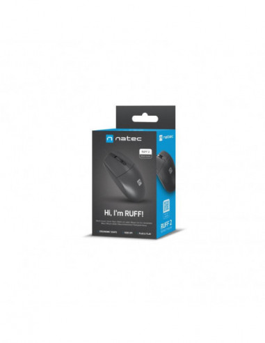 Raton Natec Ruff 2 1000dpi Optico Negro