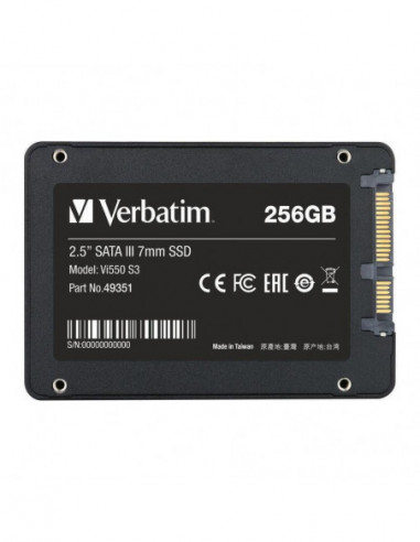 Disco SSD Verbatim Vi550 256GB SATA...