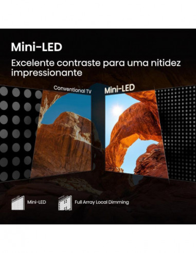 Hisense Mini-Led Tv 55" 4k Hdr10+...