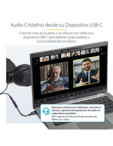 Adaptador de Áudio StarTech USB-C... Adaptador de Áudio StarTech USB-C...