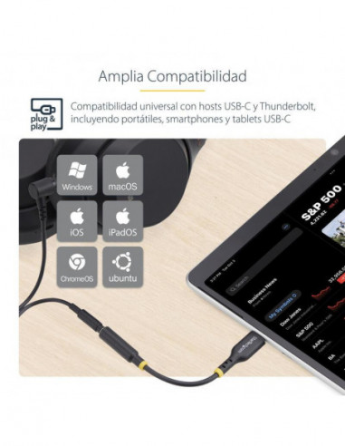 Adaptador de Áudio StarTech USB-C... Adaptador de Áudio StarTech USB-C...