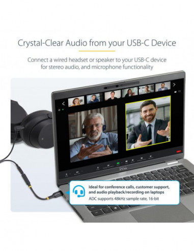 Adaptador de Áudio StarTech USB-C... Adaptador de Áudio StarTech USB-C...