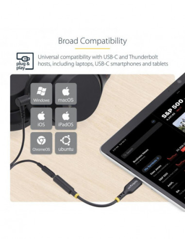 Adaptador de Áudio StarTech USB-C... Adaptador de Áudio StarTech USB-C...