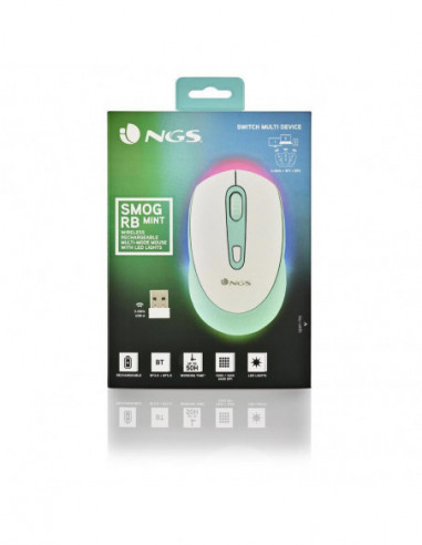 Rato Sem Fio Bluetooth NGS Smog Mint...