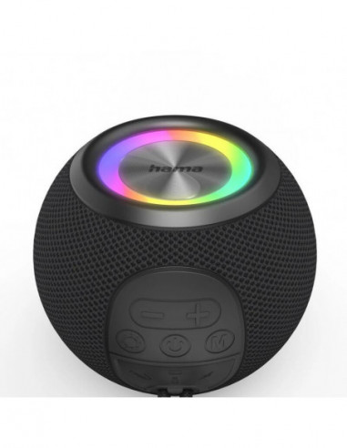 Altavoz Hama Ball Shape Mono Negro