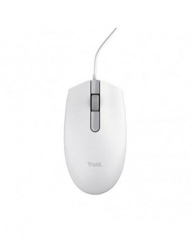 Rato TRUST TM-101, 1200 DPI, USB, Branco Rato TRUST TM-101, 1200 DPI, USB, Branco