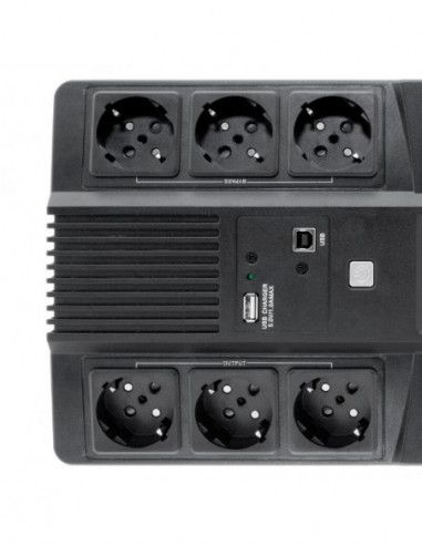 UPS Coolbox Scudo3 800VA, LCD, 6... UPS Coolbox Scudo3 800VA, LCD, 6...