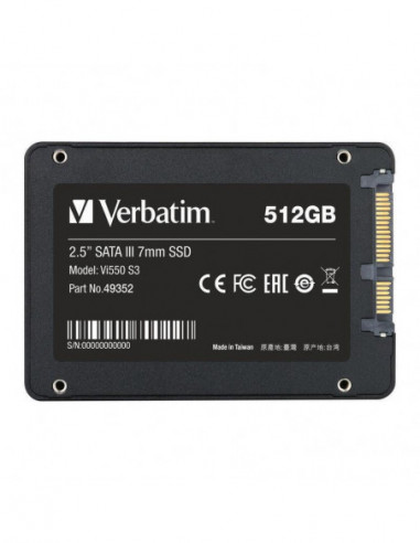 Disco SSD Verbatim Vi550 S3 512GB...