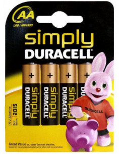 Duracell - Simply AA 4 Pack