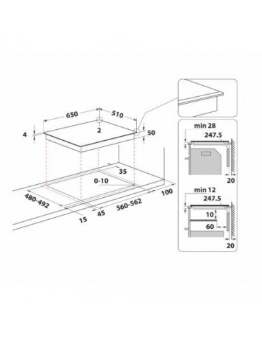 Hotpoint - Placa Hs 1865c Cpbf Hotpoint - Placa Hs 1865c Cpbf