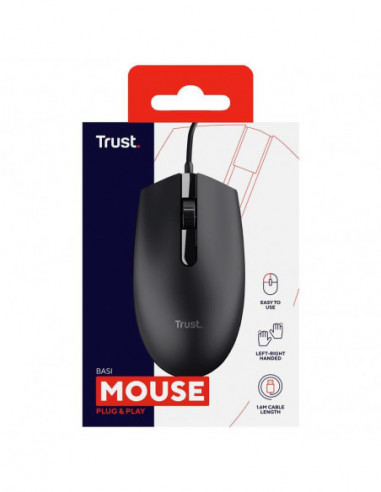 Rato com Fio Trust Basi 24271, 3...