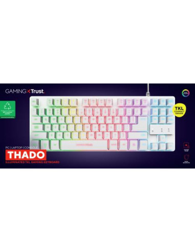 Teclado Gamer Trust GXT 833W Thado... Teclado Gamer Trust GXT 833W Thado...