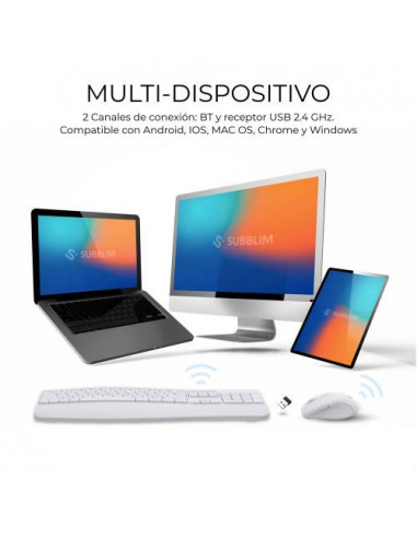 Teclado Español Combo Raton Subblim...