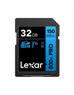 Cartão Lexar 800xPRO SDHC...