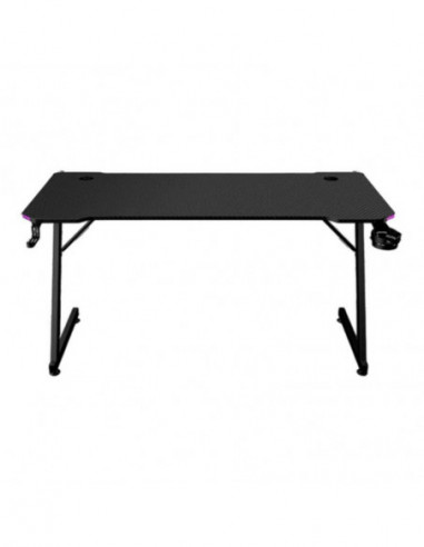 ALPHA GAMER Gemina RGB Black Gaming Desk