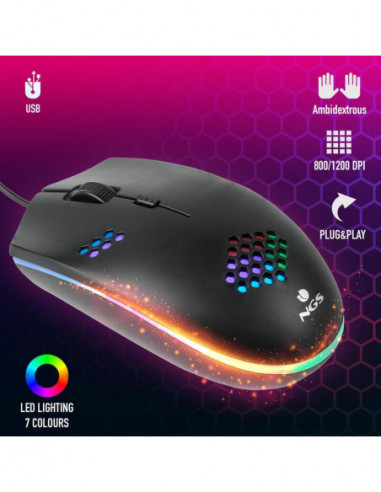 Rato Gaming NGS GMX-120: 1200 DPI,... Rato Gaming NGS GMX-120: 1200 DPI,...