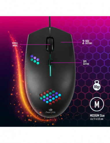 Rato Gaming NGS GMX-120: 1200 DPI,... Rato Gaming NGS GMX-120: 1200 DPI,...
